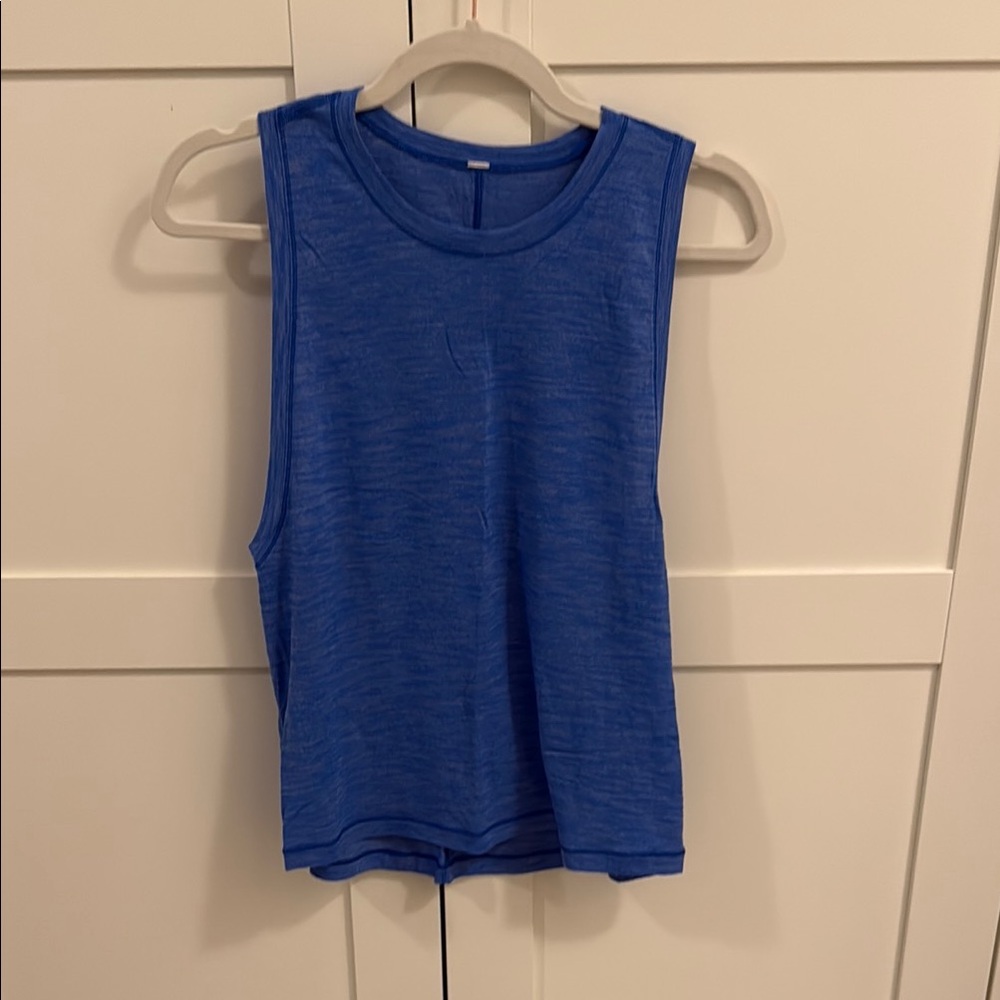 Lululemon Athletica Blue Sqad Goals Muscle Tee Tank